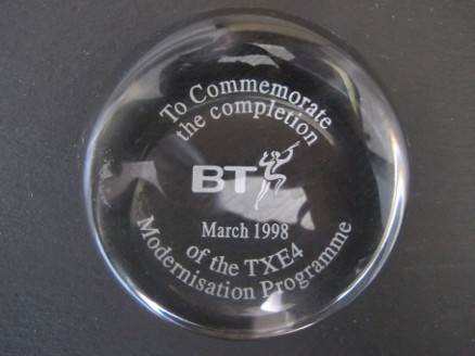 Commemorative paperweight, March 98