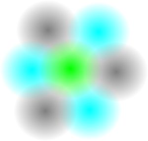 In reality cells are more circular, with signal strength radiating outward from the cell site