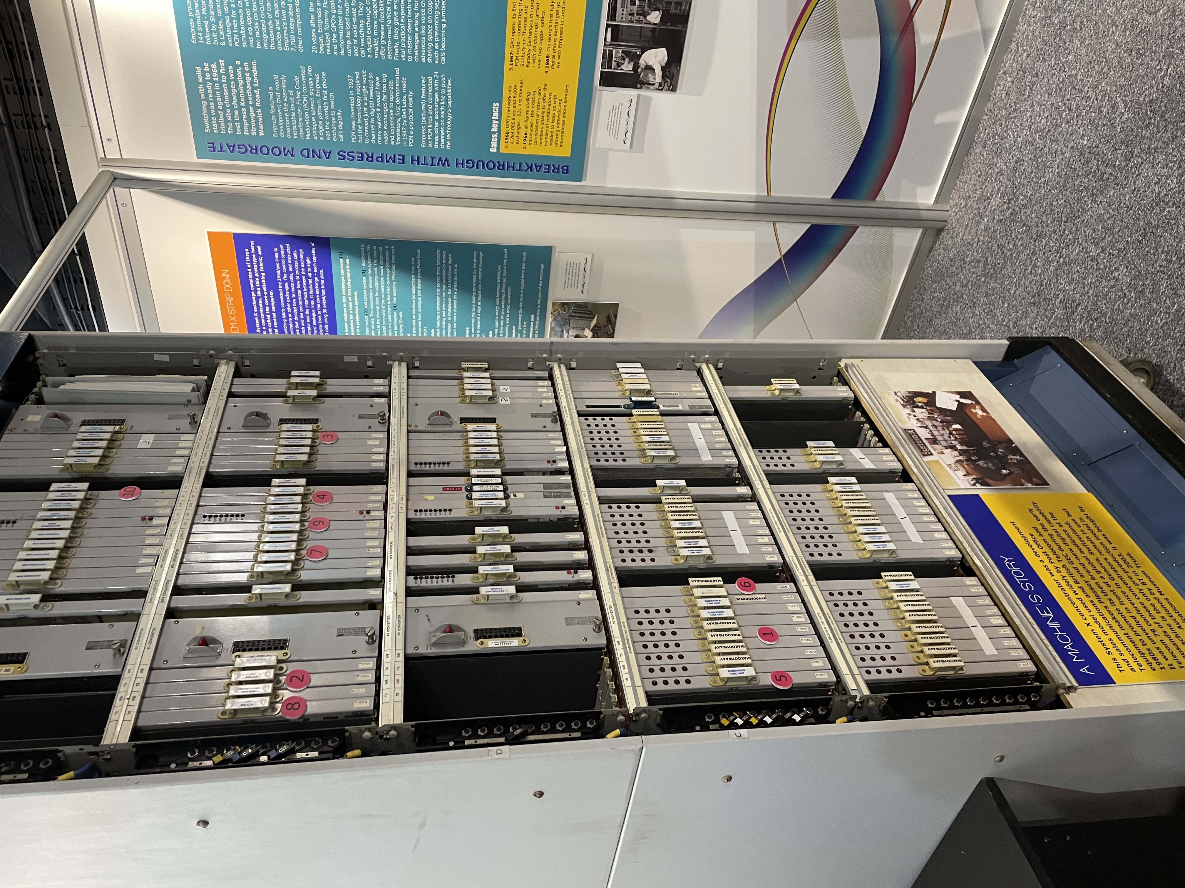 System X prototype concentrator rack on display