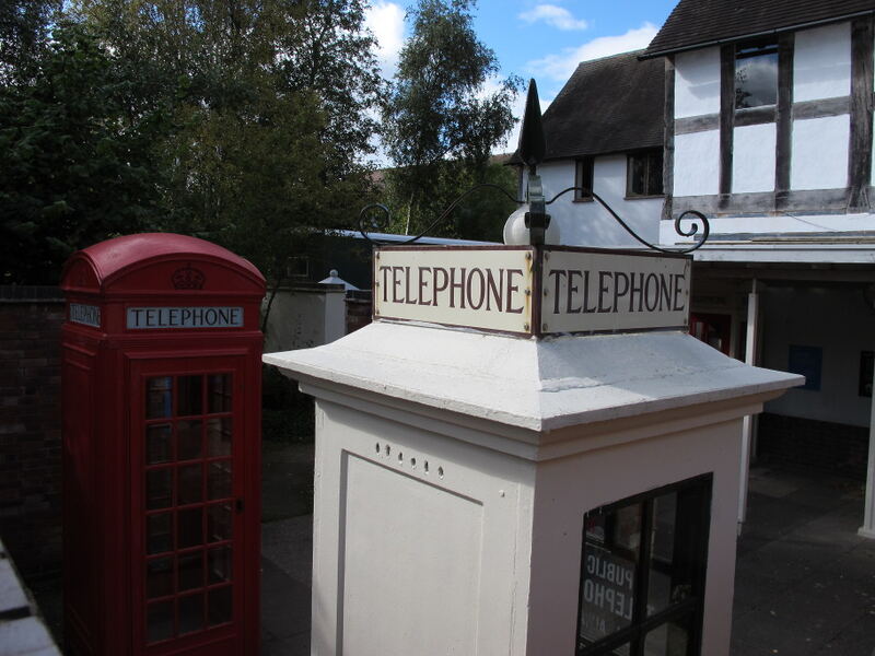 A K2 telephone kiosk, the first red cast-iron box