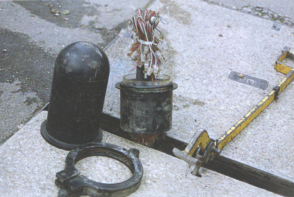 A distribution point (DP) in a footway joint box